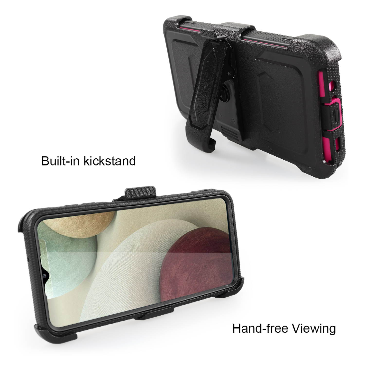 Mignova for Samsung A12 5G Case Full-Body Protective Built-in Screen Protector Kicksand Belt Clip Dustproof Shockproof Anti-Scratch Armor Cover Samsung Galaxy A12 5G 6.5 inch