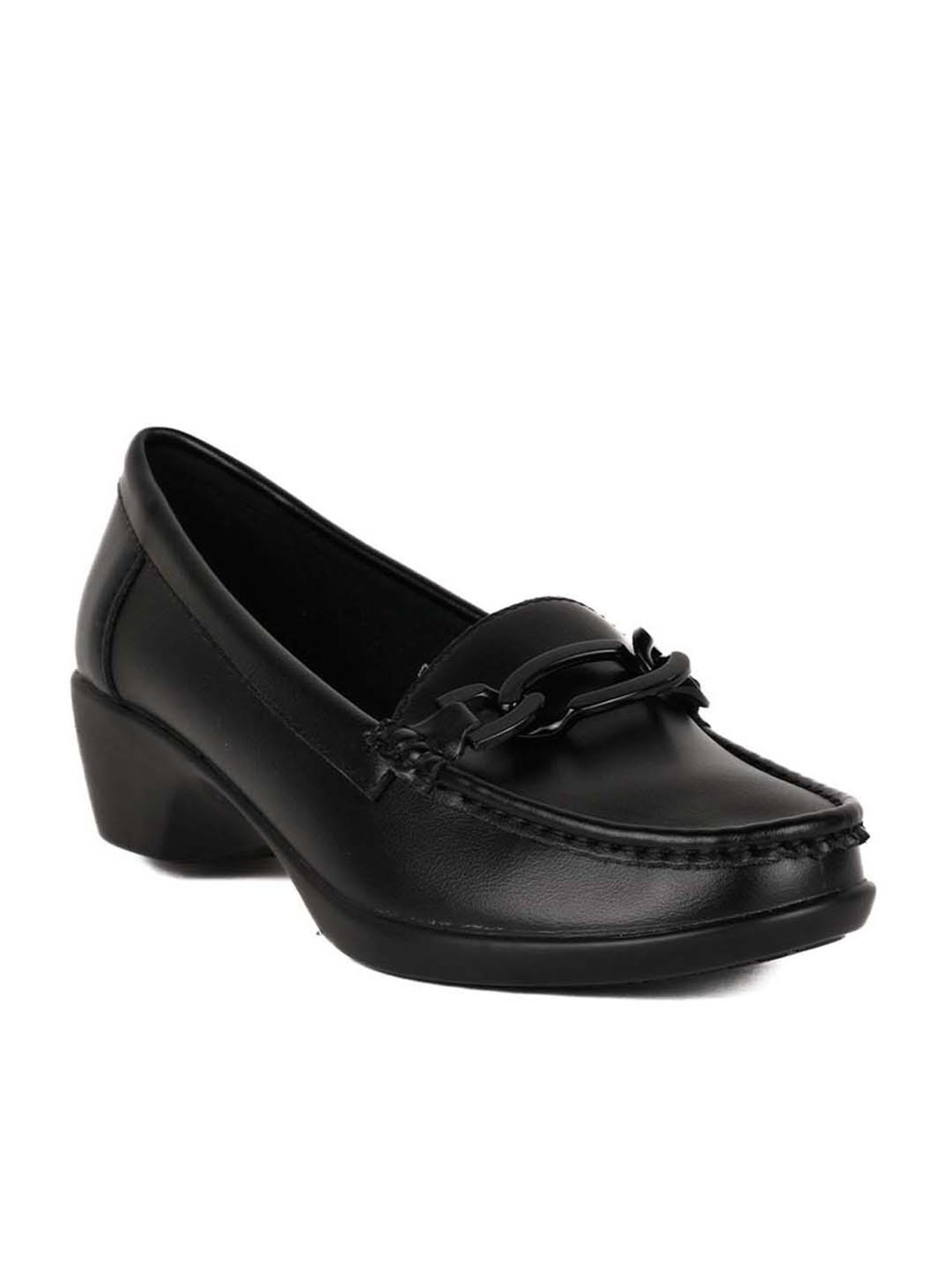 Ronnie Grey Women's Black Casual Loafers