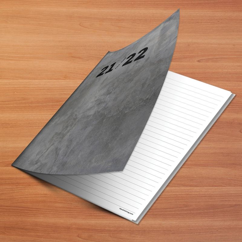 2021-22 Academic Planner 9" x 11" Concrete Monthly - The Time Factory