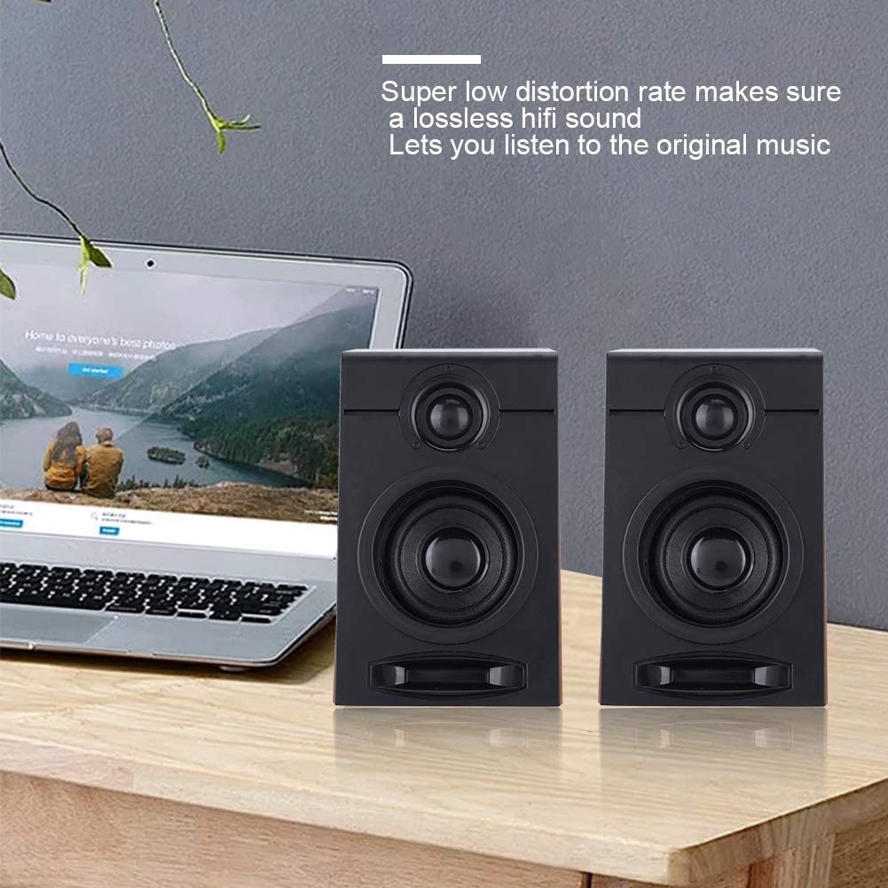 Jimdary 3W Lossless HiFi 5V/1A PC Subwoofer, 100HZ-20KHZ Computer Speakers, for TV Tablet PC for Computer Phone