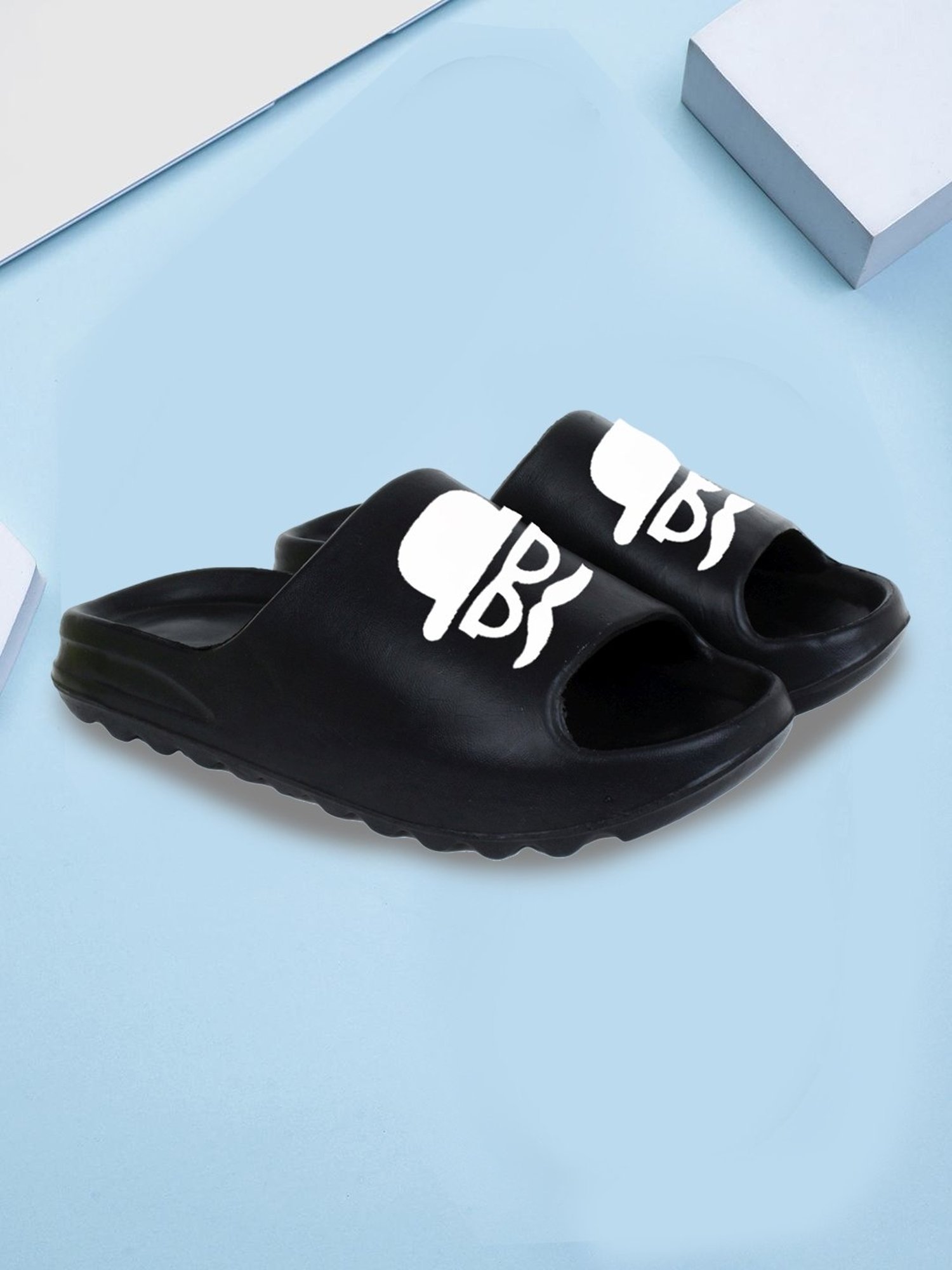 Pampy Angel Men's Black Slides