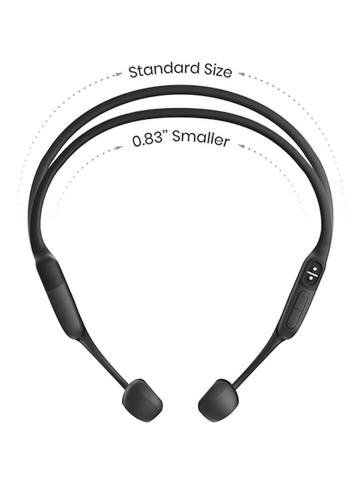 Shokz OpenRun Open-Ear Bone Conduction Sport Headphone (Black)