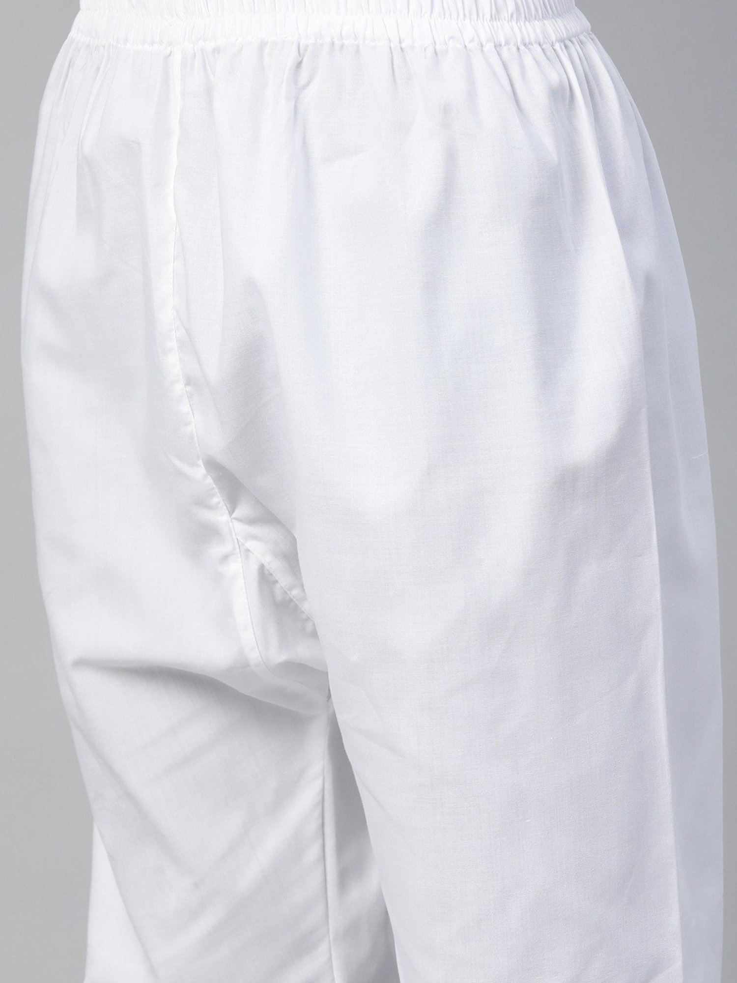 ManQ Yellow & White Pure Cotton Regular Fit Striped Kurta Bottom Set