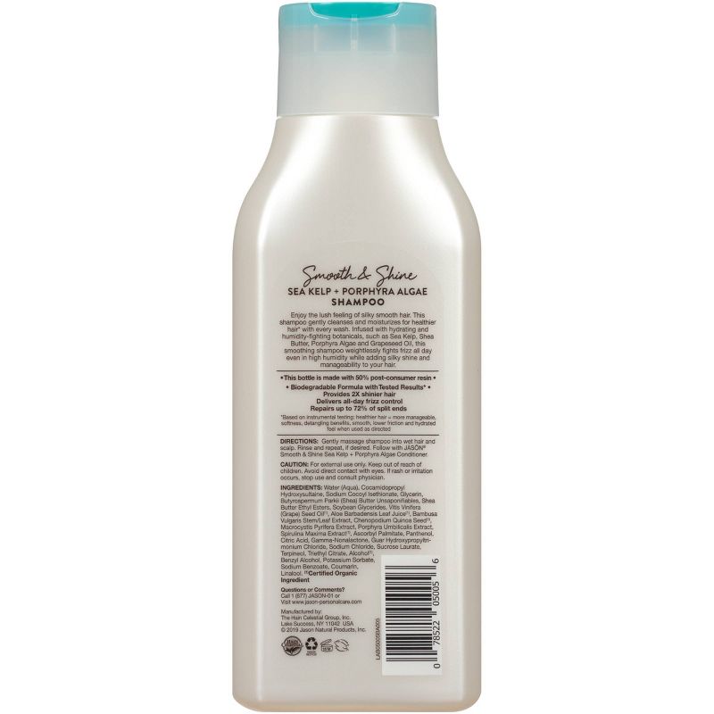 Jason Smoothing Sea Kelp Tames and Smoothes Frizzy Hair Shampoo - 16 fl oz