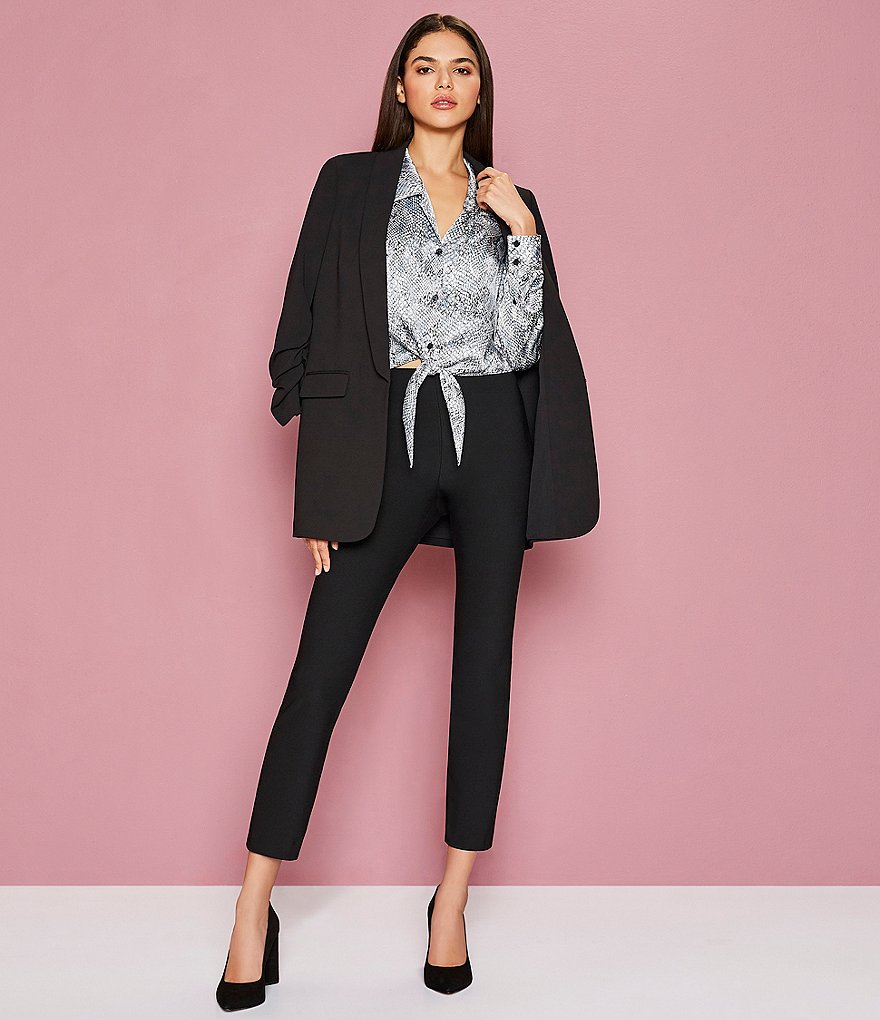 Gianni Bini Houston Twill High Rise Slim Leg Pants