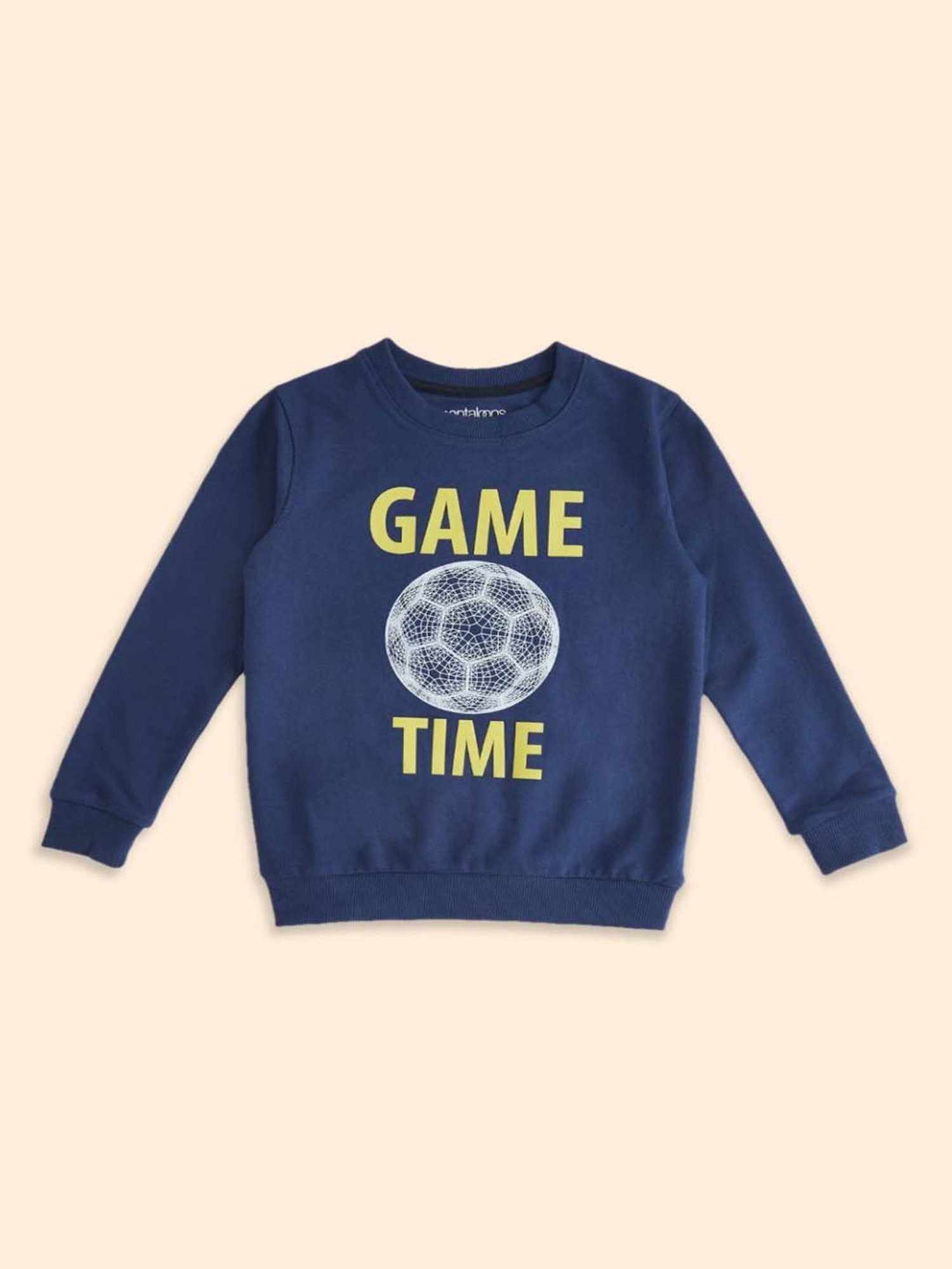 Pantaloons Baby Kids Navy Printed Full Sleeves Sweatshirt