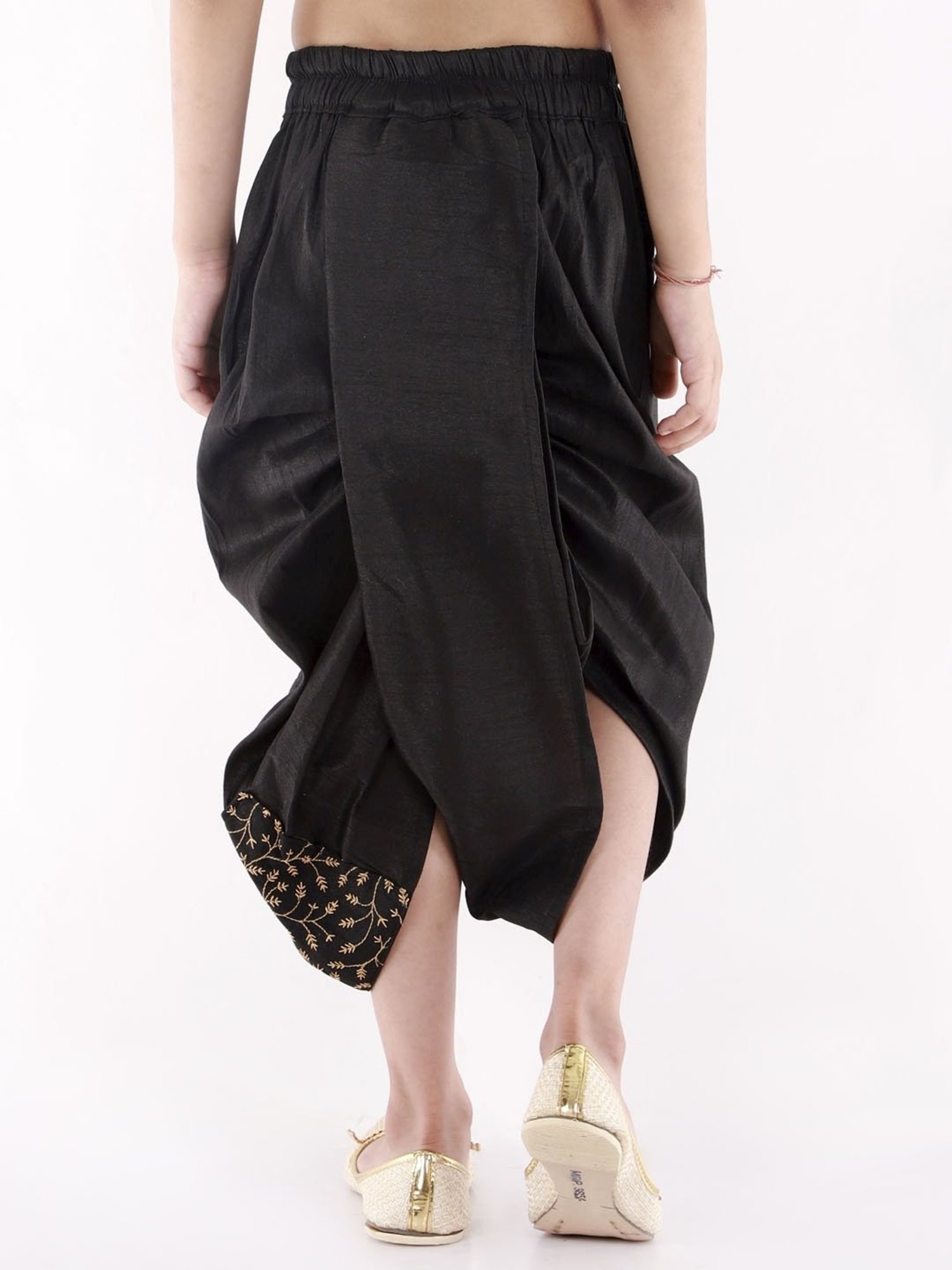 VASTRAMAY Kids Maroon Regular Fit Dhoti