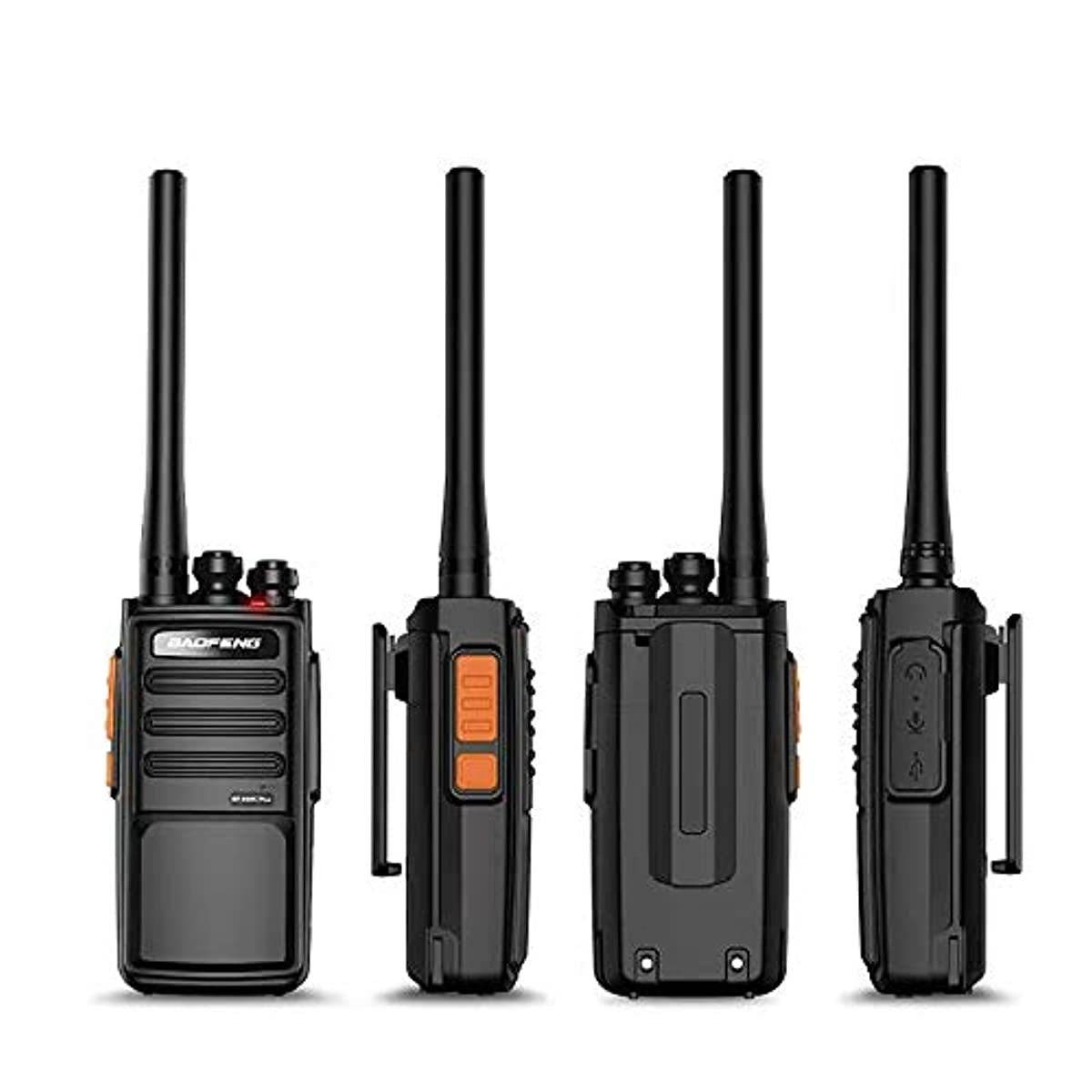 Walkie-talkies for Adults, Baofeng BF-888S Plus Long-Range Fast USB Recharging Two-Way Radios(Black,4 Packs)
