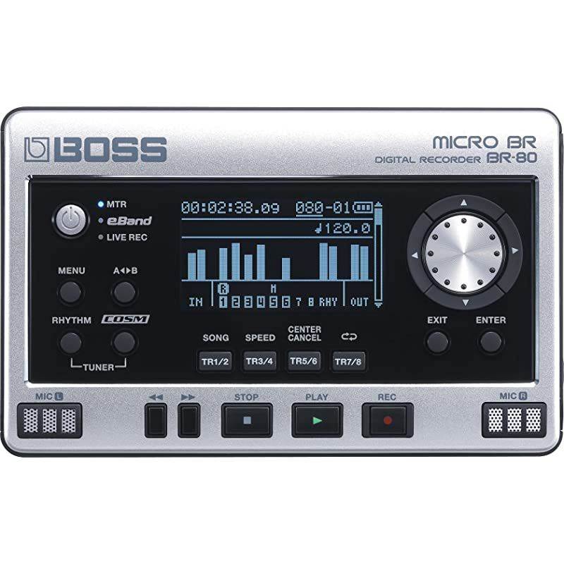 Micro BR Digital Recorder, Silver, (BR-80) (BR-80)
