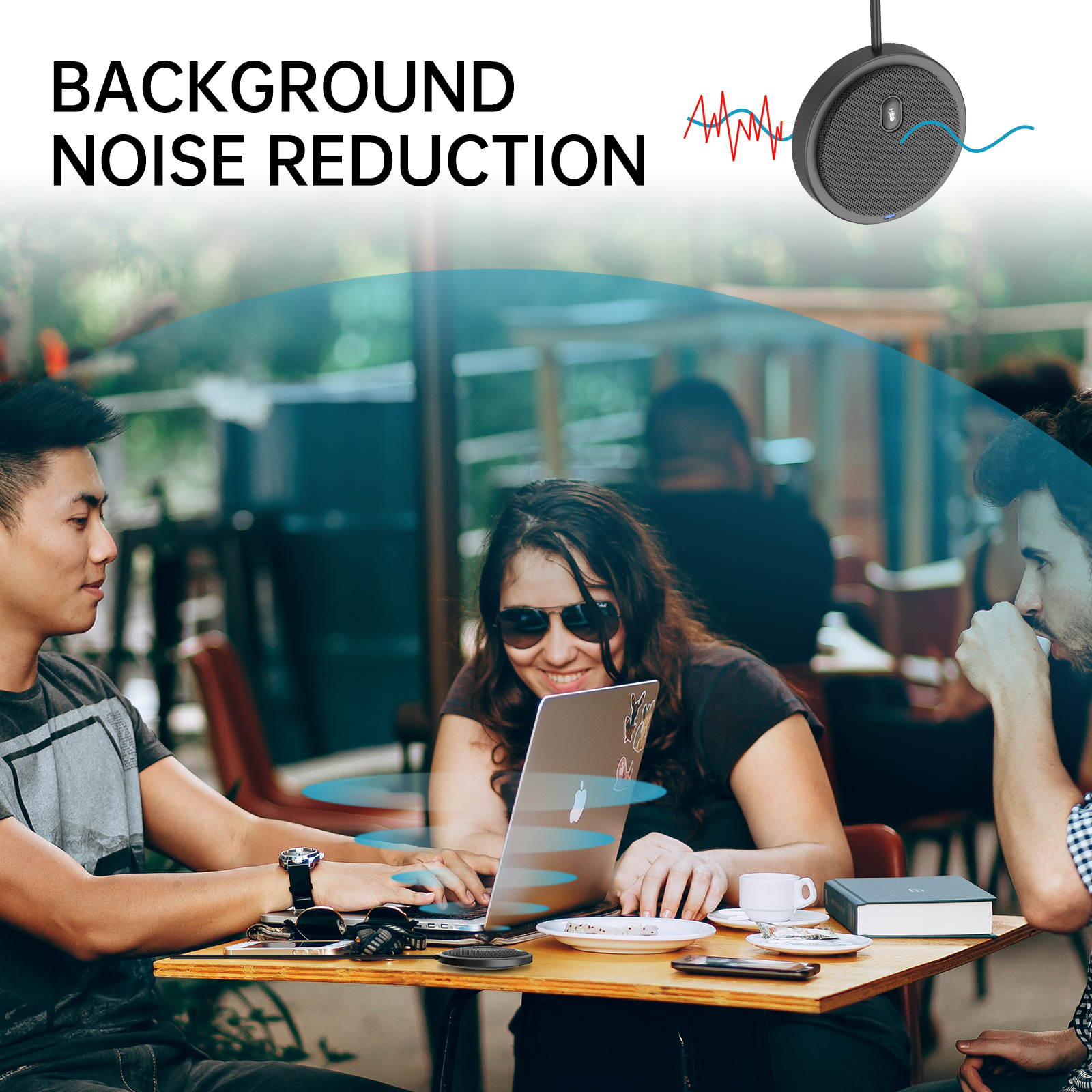 USB Omnidirectional Microphone for Computer, Works with Windows & iOS, Plug&Play PC Microphone for Zoom/Meeting/Streaming/Podcast/Gaming