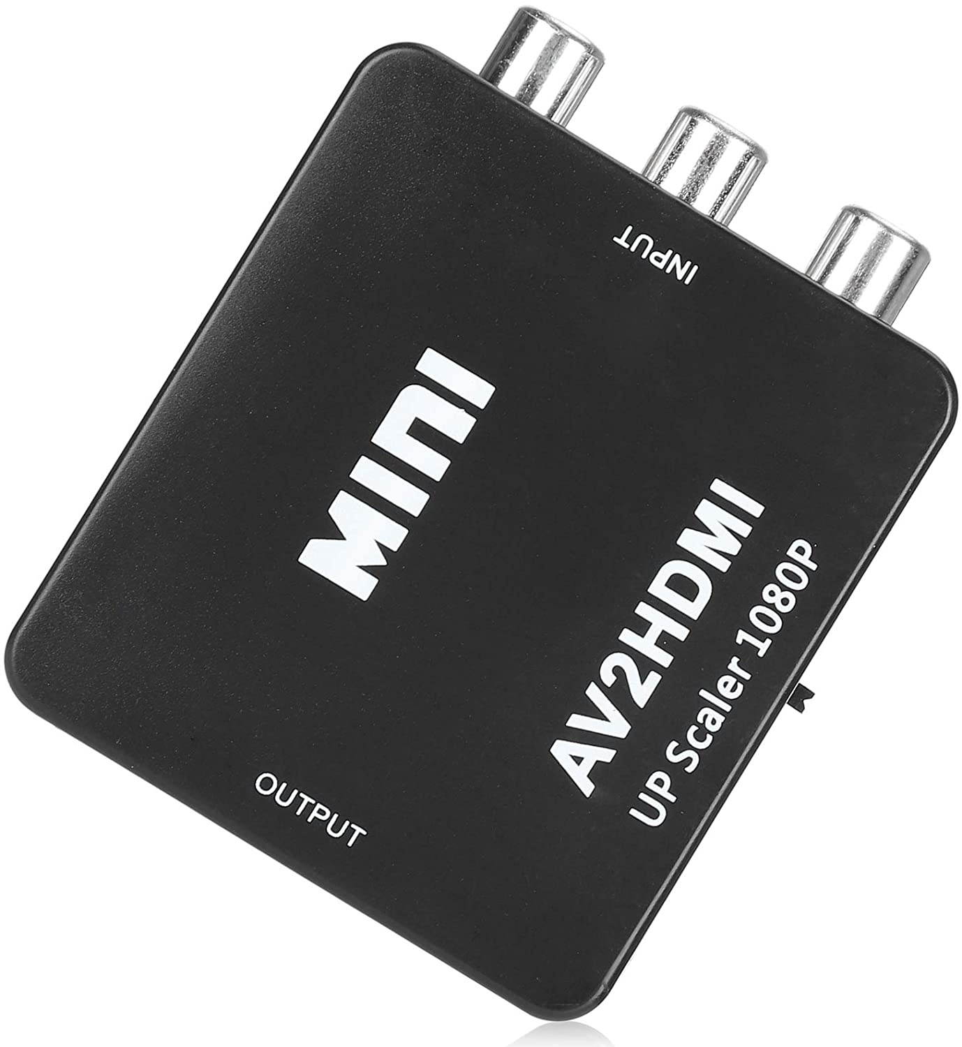 Pwshymi AV to HDMI Converter High Definition Professional Wear-Resisting Lossless Stable for RCA to HDMI Equipment