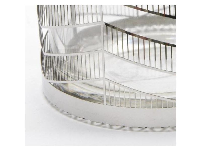 Melrose Set of 6 Rustic Black Hanging Large Tea Light Candle Holders 21"