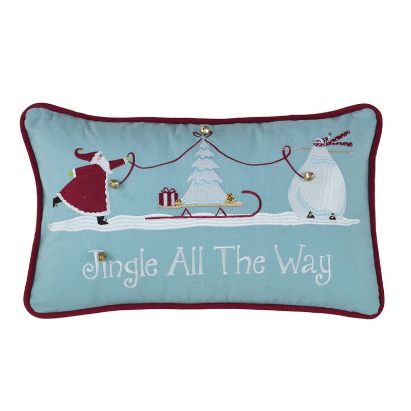 Park Designs Jingle All Way Pillow Cover - Blue