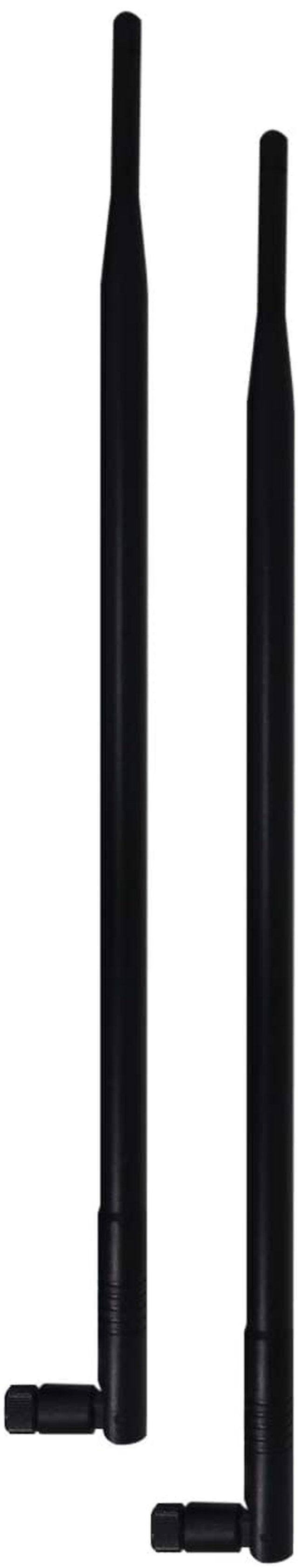 Wireless Antenna, Ancable 9dbi 2.4Ghz/5.8Ghz Dual Band Omni High Gain Antenna - Black, 2-Pack