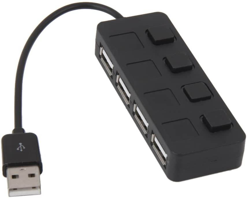 Homyl 4 Port Multi HUB HIGH USB 2.0 Expansion Splitter Cable with Switch 2pcs