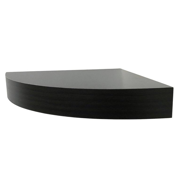Corner Wall Shelf - Dark Brown