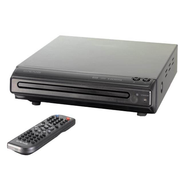 CRAIG CVD401A Compact HDMI DVD Player with Remote in Black