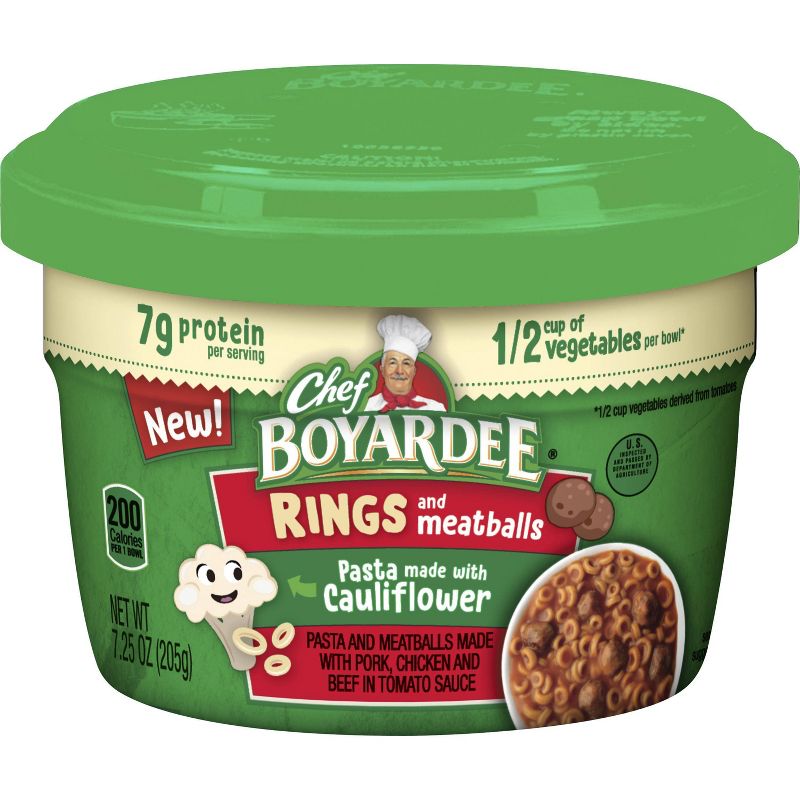 Chef Boyardee Cauliflower Pasta Rings with Meatballs - 7.25oz