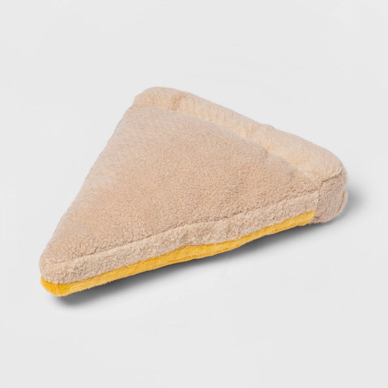 Plush Pizza Dog Toy - Yellow - Boots & Barkley™