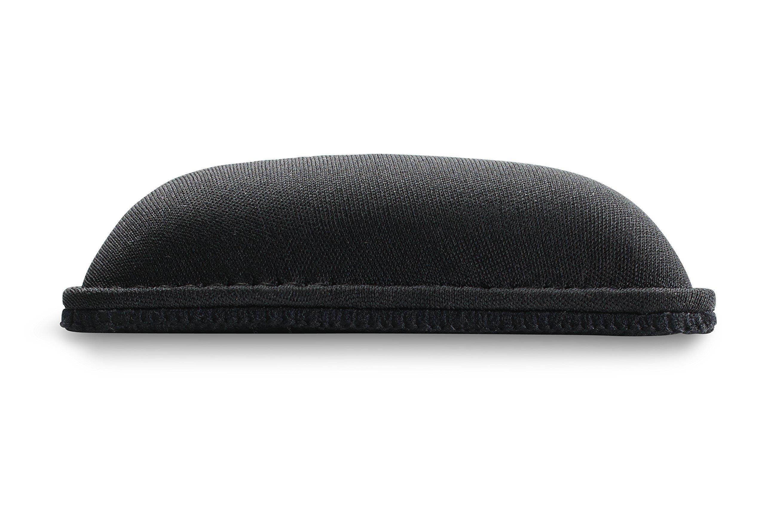 Glorious Gaming Wrist Pad/Rest - FULL STANDARD SIZE - Black - Mechanical Keyboards,Stitched Edges,Ergonomic | 17.5x4 inches/25mm Thick (GWR-100) Full Size (Black)