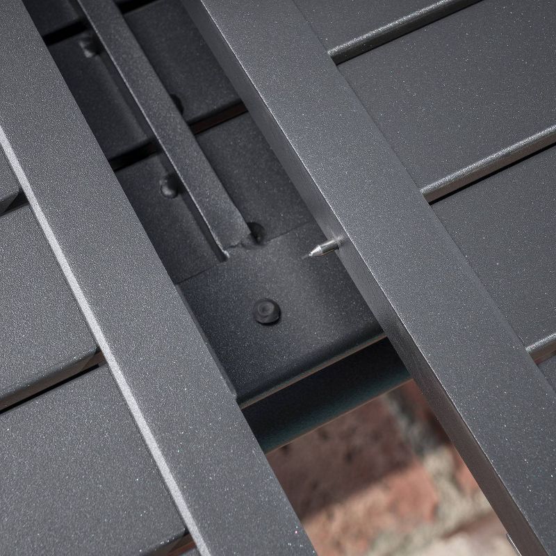 Dawson 7pc Aluminum Patio Dining Set with Extension Table - Hanover