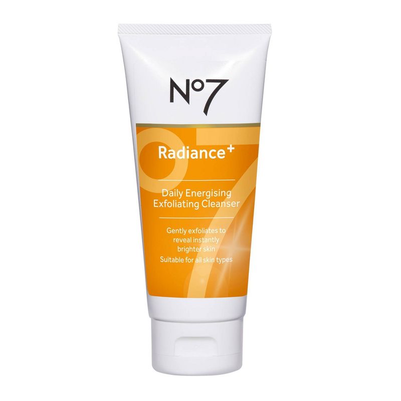 No7 Radiance+ Daily Energizing Exfoliating Cleanser - 3.3 fl oz