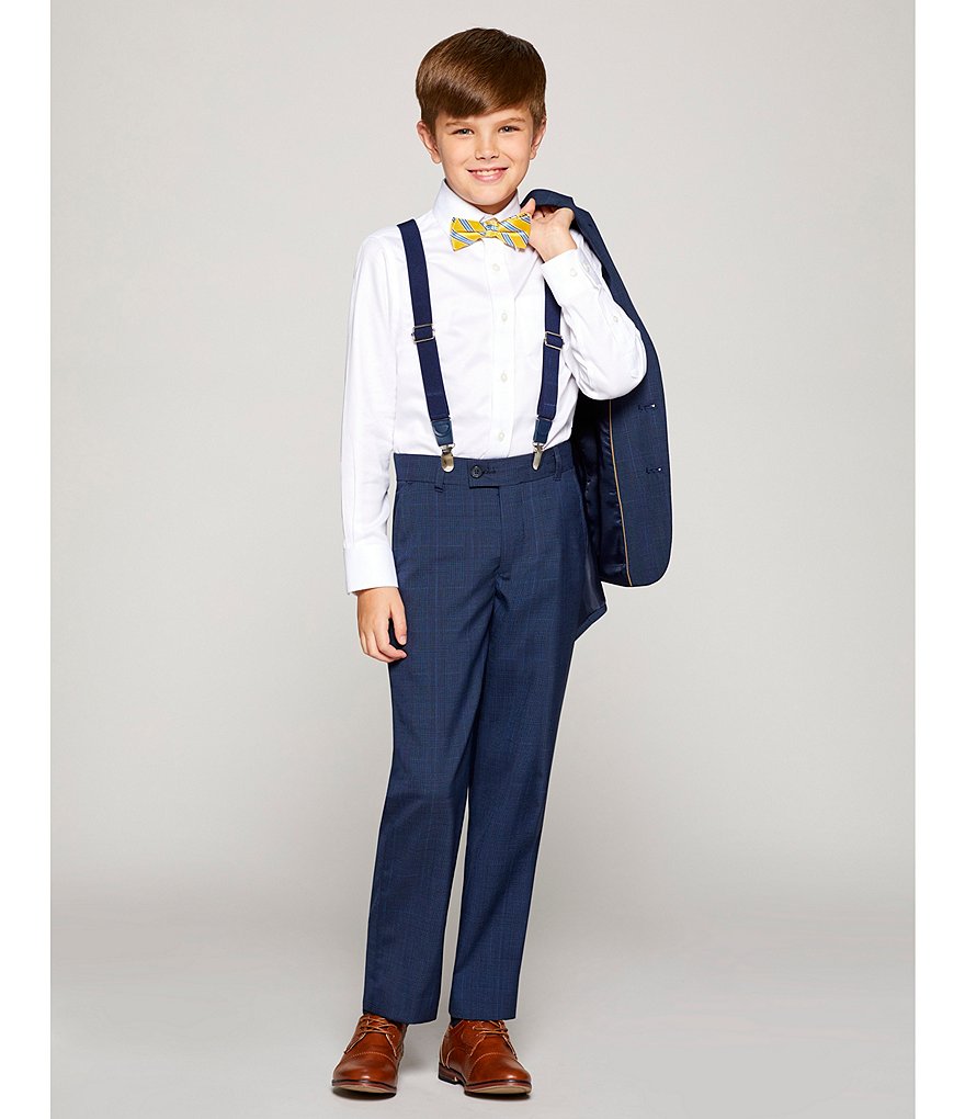 Class Club Gold Label Big Boys 8-20 Glen Plaid Suit Jacket