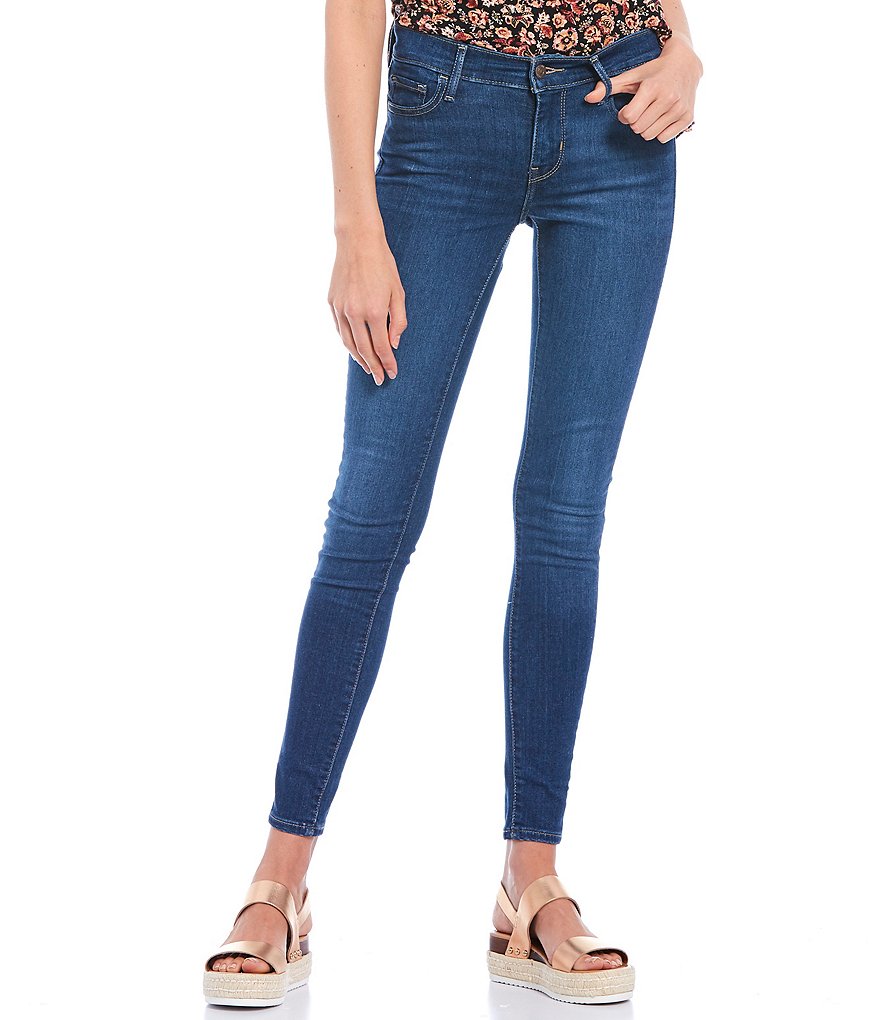 Levi's 710 Mid Rise Skinny Jeans