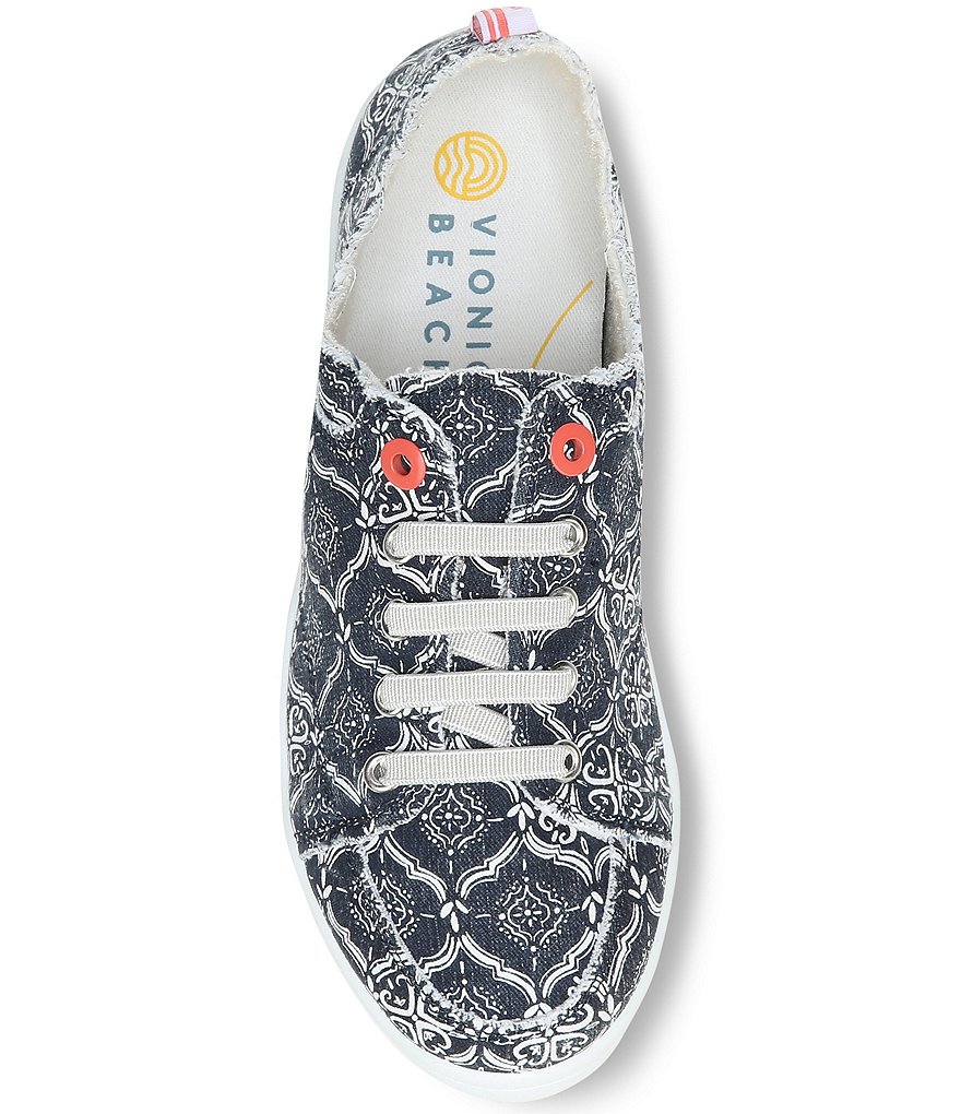 Vionic Pismo Mosaic Print Washable Lace-Up Sneakers