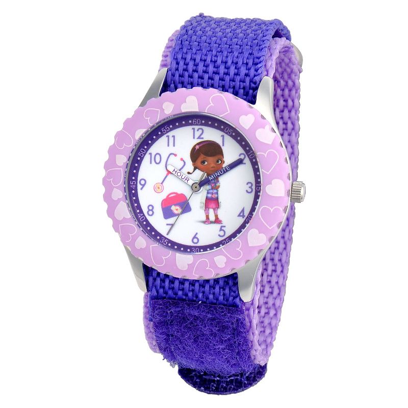 Girls' Disney Doc McStuffins Time Teacher Watch- Purple