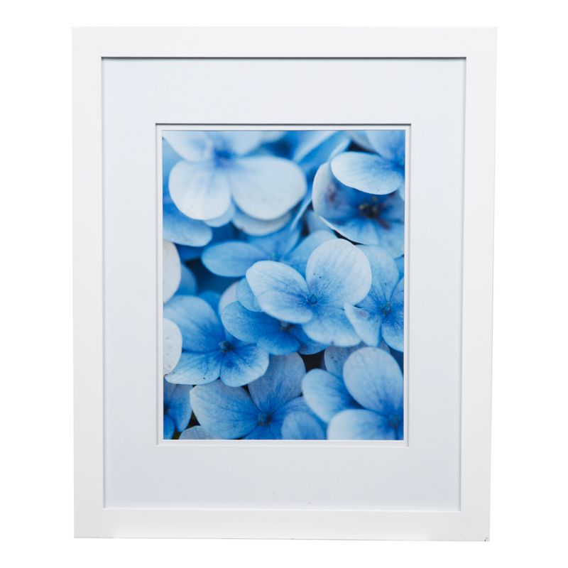 Single Picture 16" x 20" Wide Double Matted to 11" x 14" Frame White - Gallery Solutions