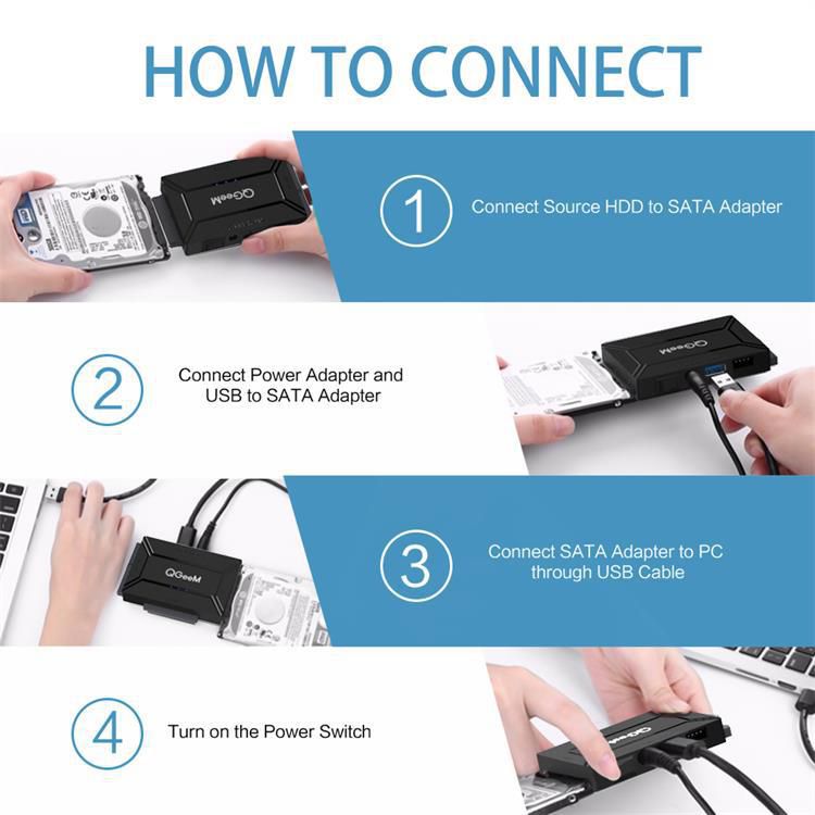 SATA to USB 3.0 IDE Adapter USB2.0 Sata Cable for 2.5 3.5 SATA IDE Hard Disk Drive Adapter USB C OTG HDD SSD USB Converter