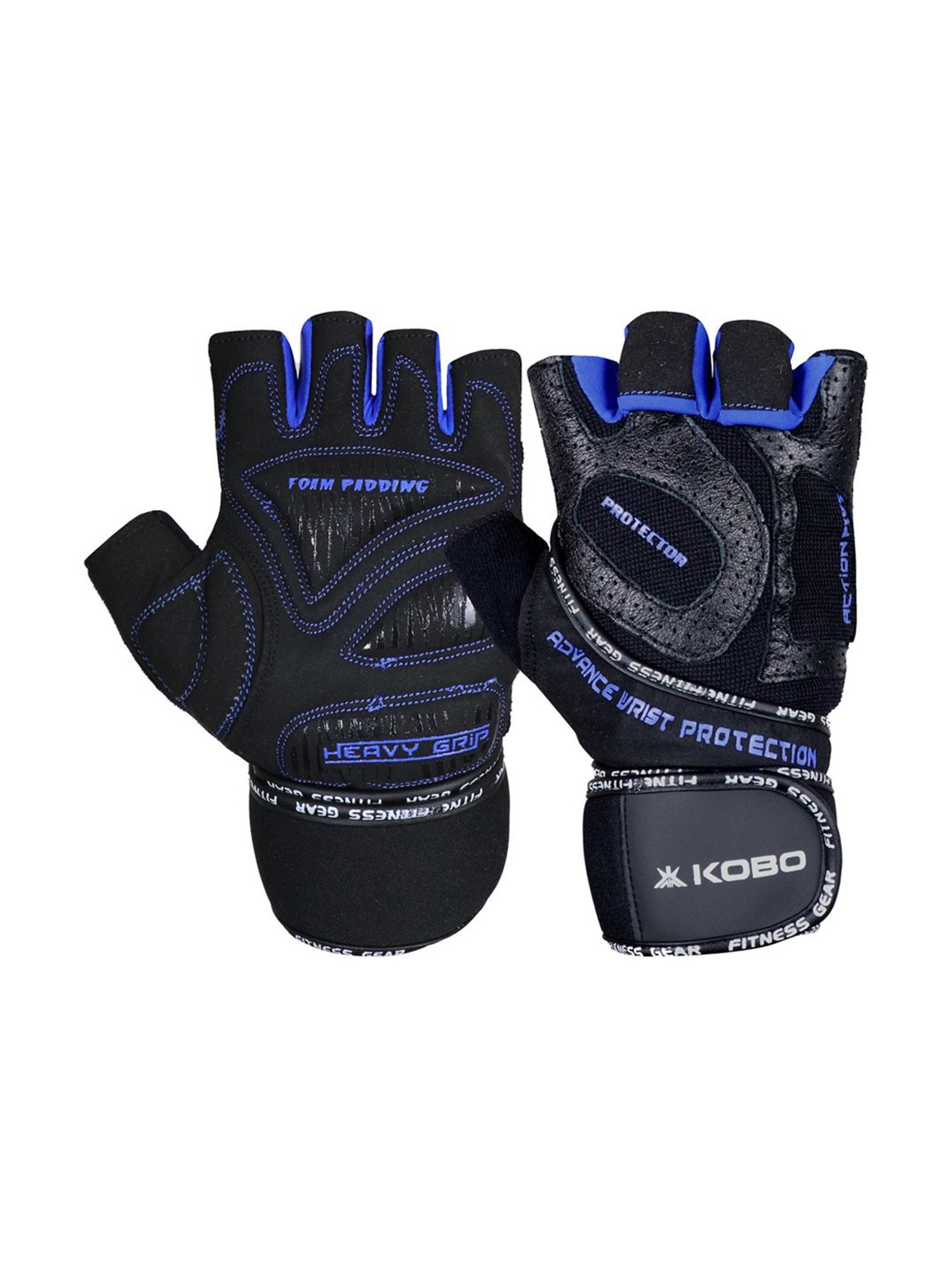 Kobo Weight Lifting Gym Gloves (Black) Size - S