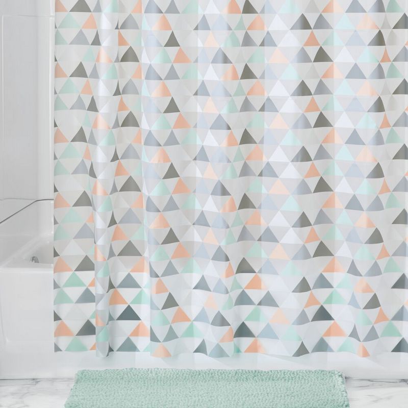 mDesign Soft Microfiber Polyester Non-Slip Rectangular Spa Mat/Rug - Light Blue