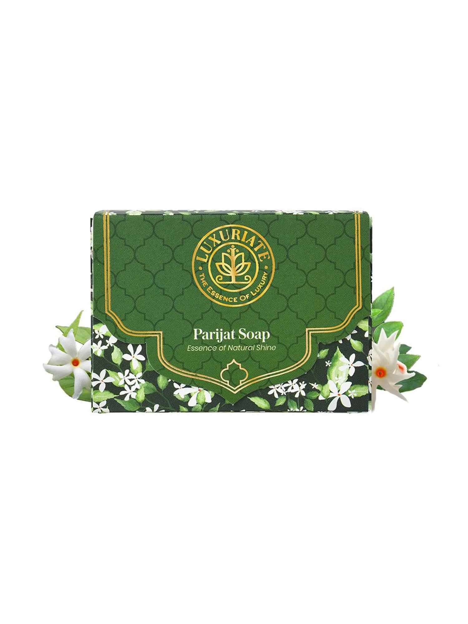 Luxuriate Parijat Essence of Natural Shine Soap Bar Pack of 3 - 375 gm