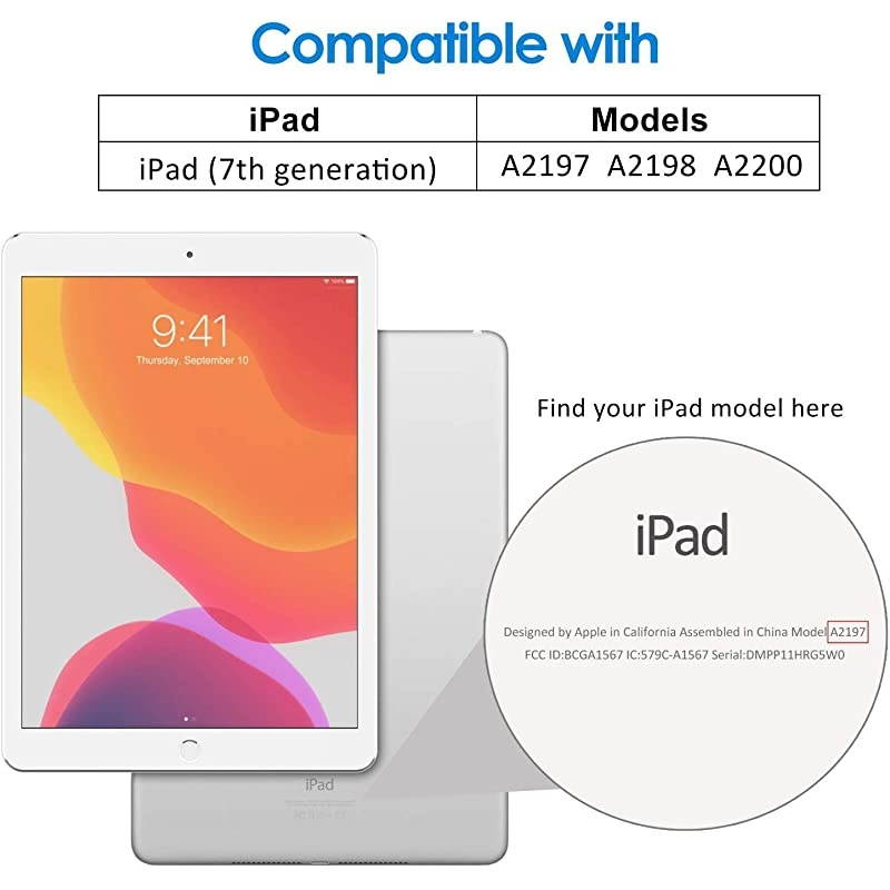 New iPad 102 Case with Pencil Holder iPad 8th Generation 20207th Generation 2019 CasePremium Shockproof Case with Soft TPU Back CoverAuto SleepWake for Apple iPad 102 Wine