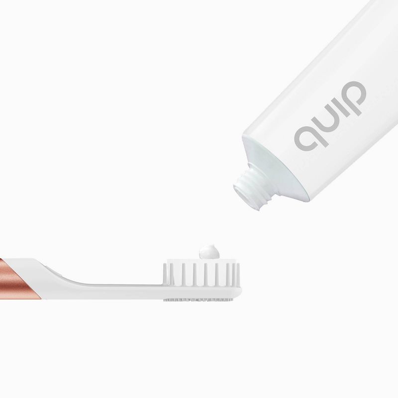quip Toothpaste - Mint Anticavity Fluoride - Xylitol, Vegan, SLS-Free Formula - 90 Uses - 4.7oz