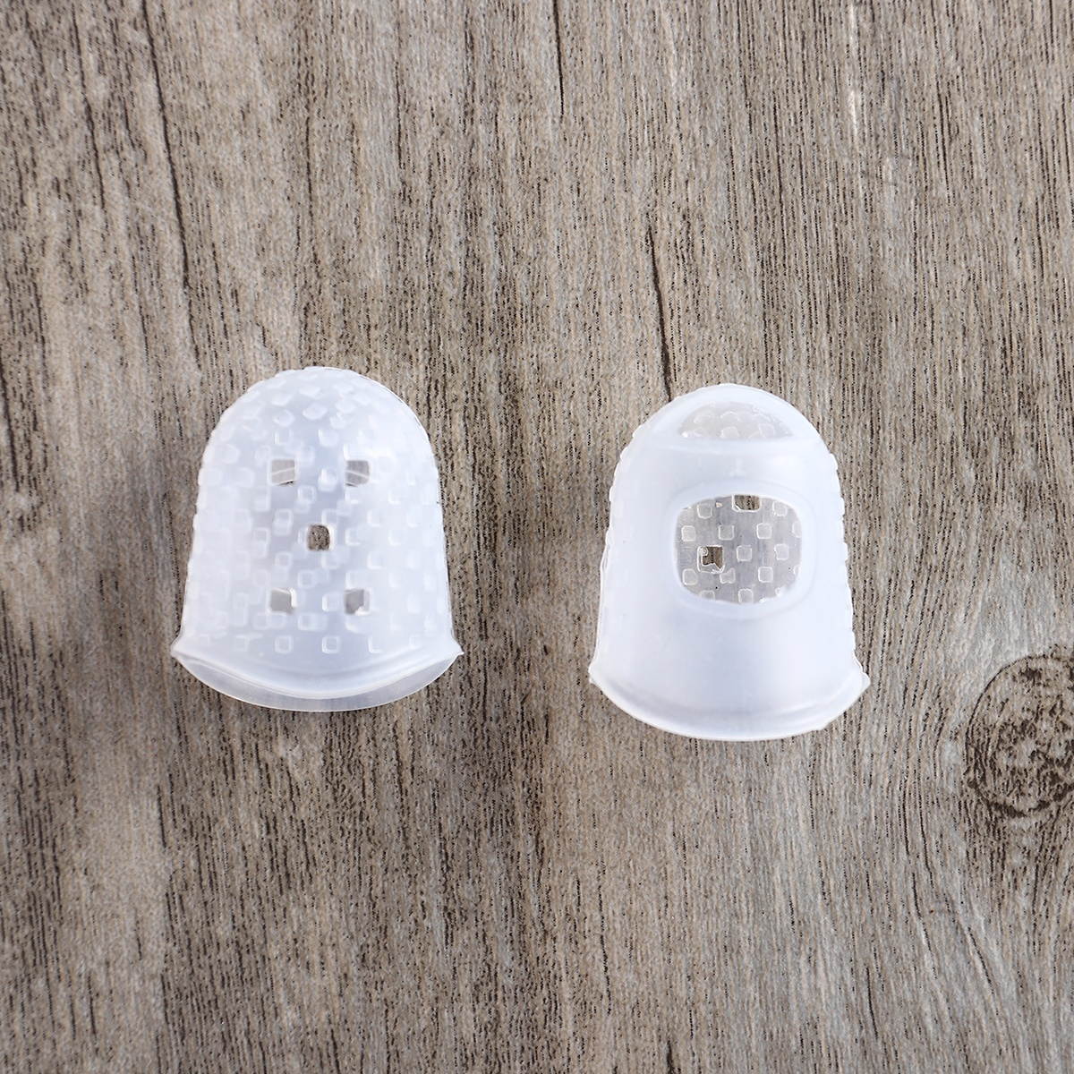 15pcs Guitar Fingertip Protectors Silicone Finger Guards for Ukulele Electric Guitar 5 Sizes (Transparent Color)