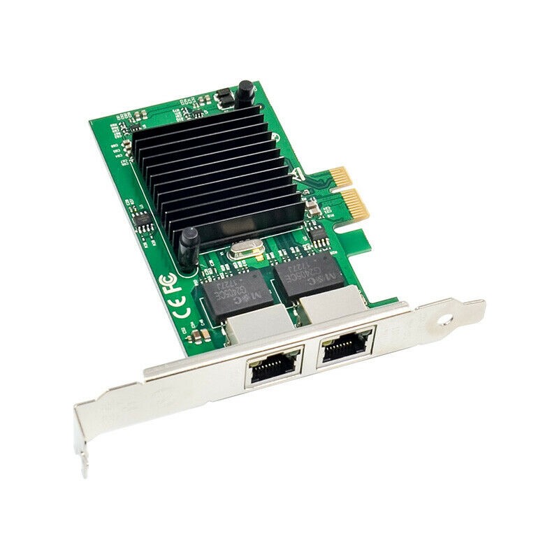 X-MEDIA 2-Port Dual Gigabit 1000Mbps PCI Express PCIe Card Adapter Intel 82575EB