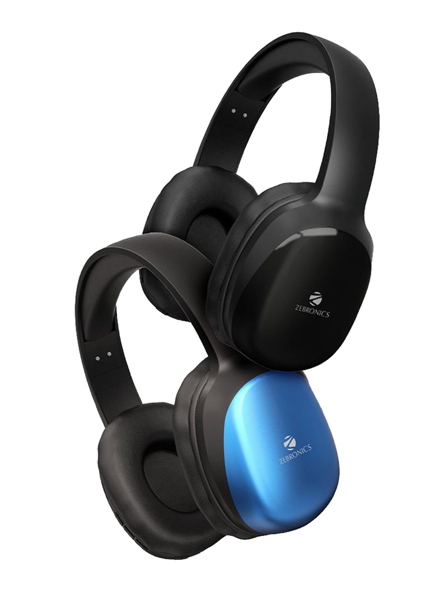 Zebronics Zeb-Thunder Pro Over The Ear Bluetooth Headphone with Mic (Blue)