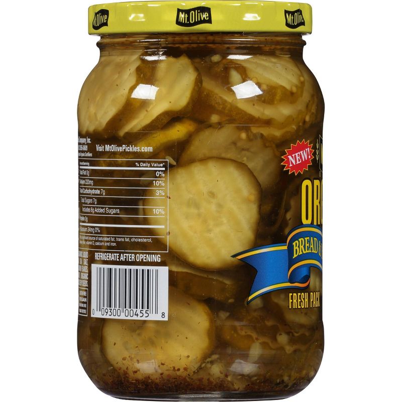 Mt. Olive Organic Bread & Butter Pickle Chips - 16 fl oz