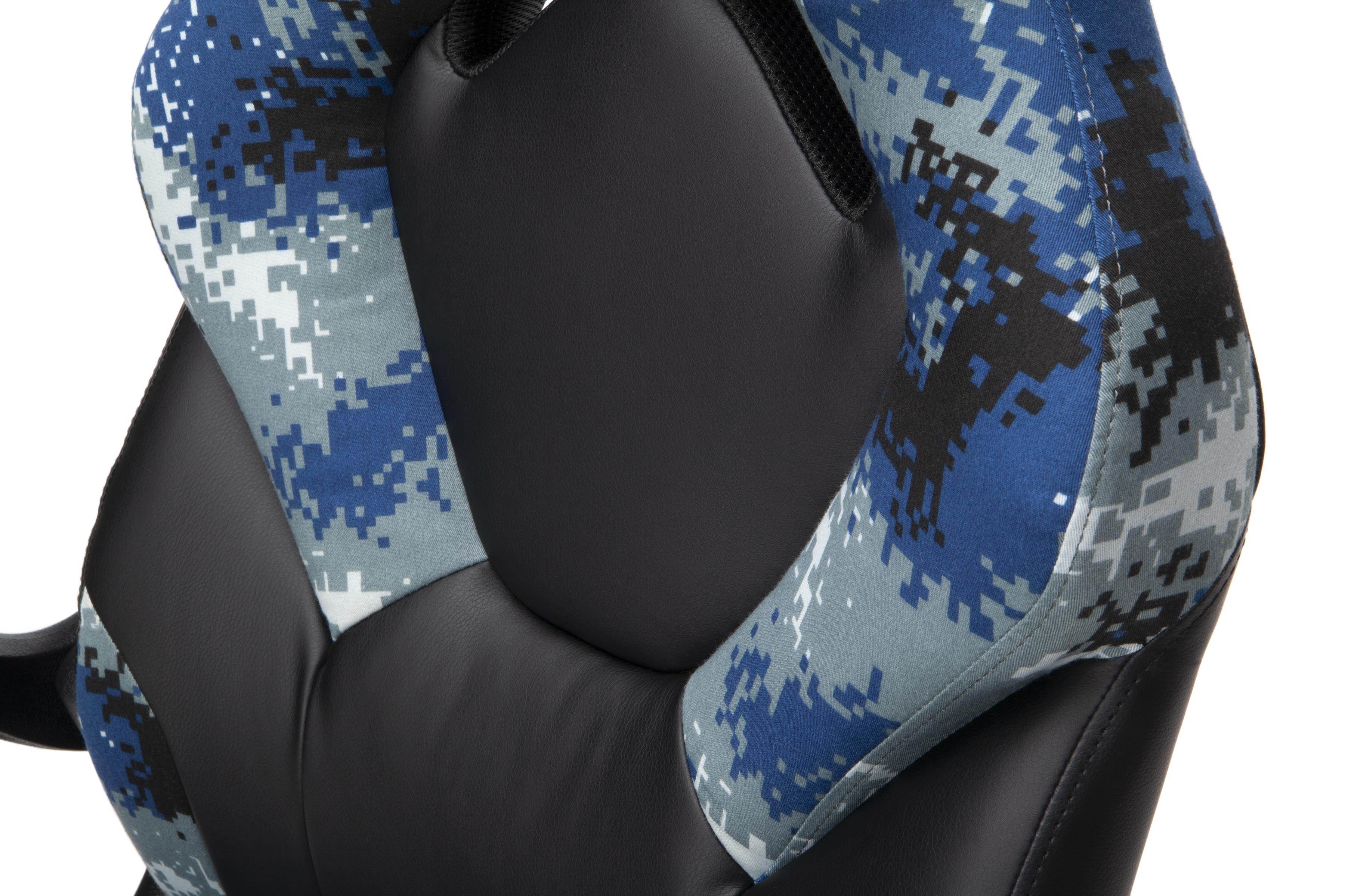 OFM Essentials Collection Racing Style Bonded Leather Gaming Chair, in Arctic Camo (ESS-3085-ARC)