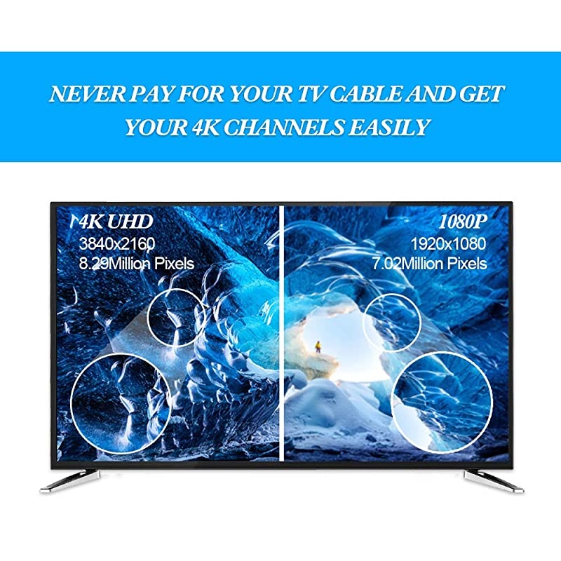 Antenna HDAntenna Indoor Antenna Support 4K 1080P 60120 Miles Range Digital Antenna VHF UHF Freeview Channels Antenna with Amplifier Signal Booster 165 Ft Longer Coaxial Cable Black