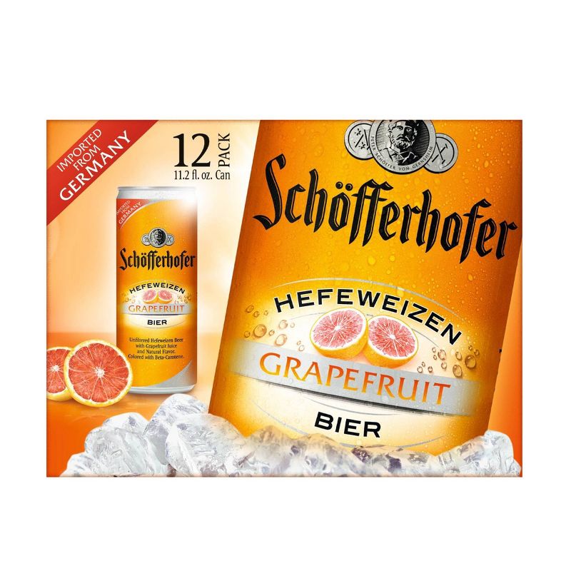Schofferhofer Hefeweizen Grapefruit Beer - 12pk/11.2 fl oz Slim Cans