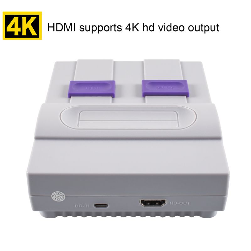 Mignova 4K HDMI TV SNES Game console ,Super Classic Mini HD-OUT TV SNES Game console SN-02 bulit-in 821 Games Console 8 bit Games Home Entertainment System Easy Game