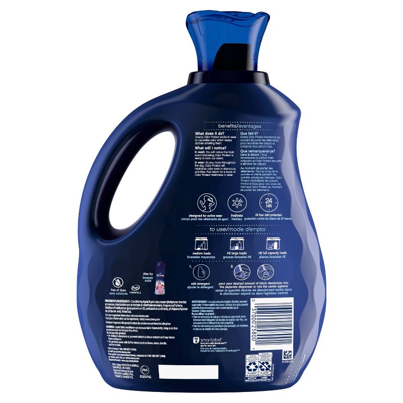 Downy Odor Protect April Fresh Fabric Deodorizer and Fabric Conditioner - 81 fl oz