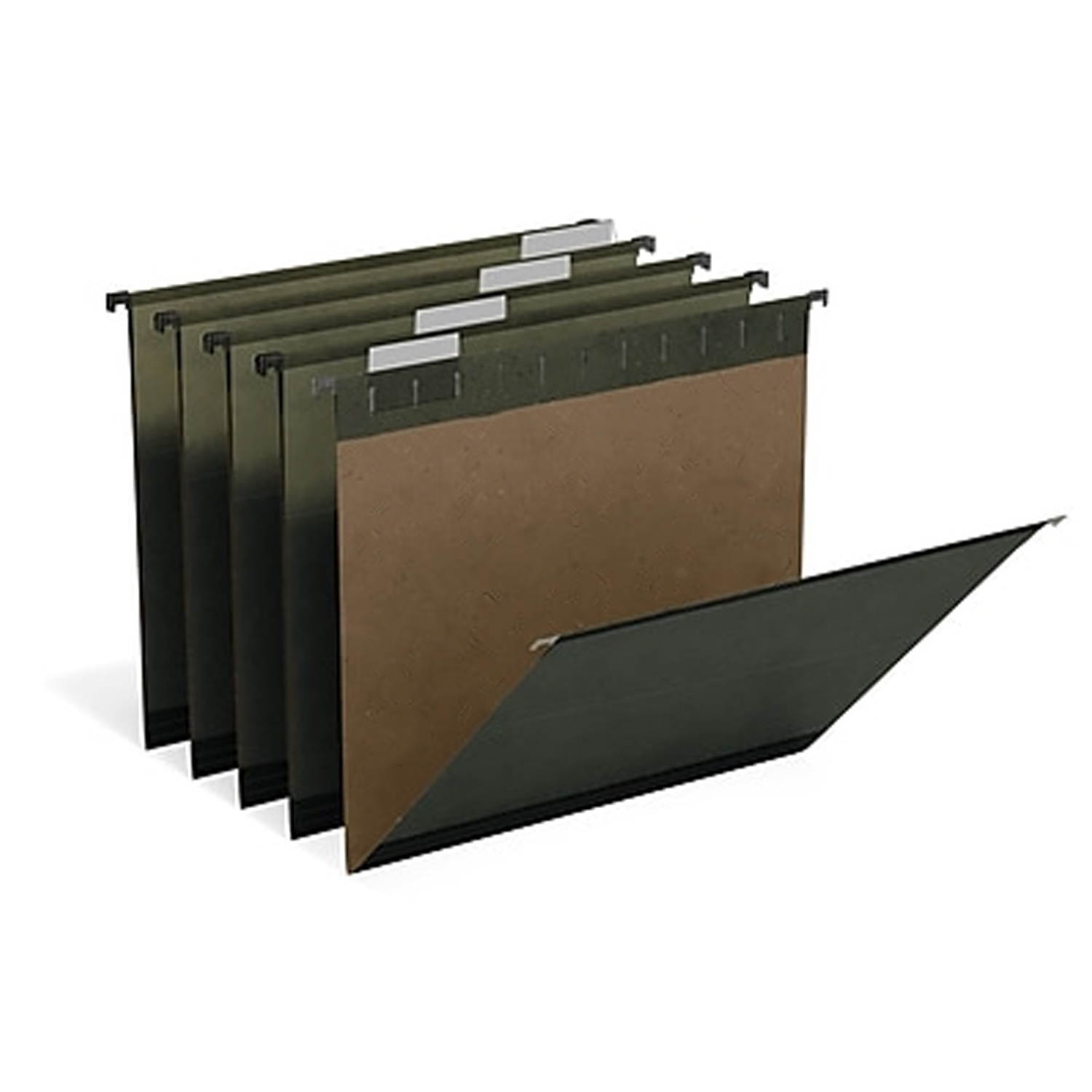 MyOfficeInnovations File Folder 5-Tab Letter Size Standard Green 24373784