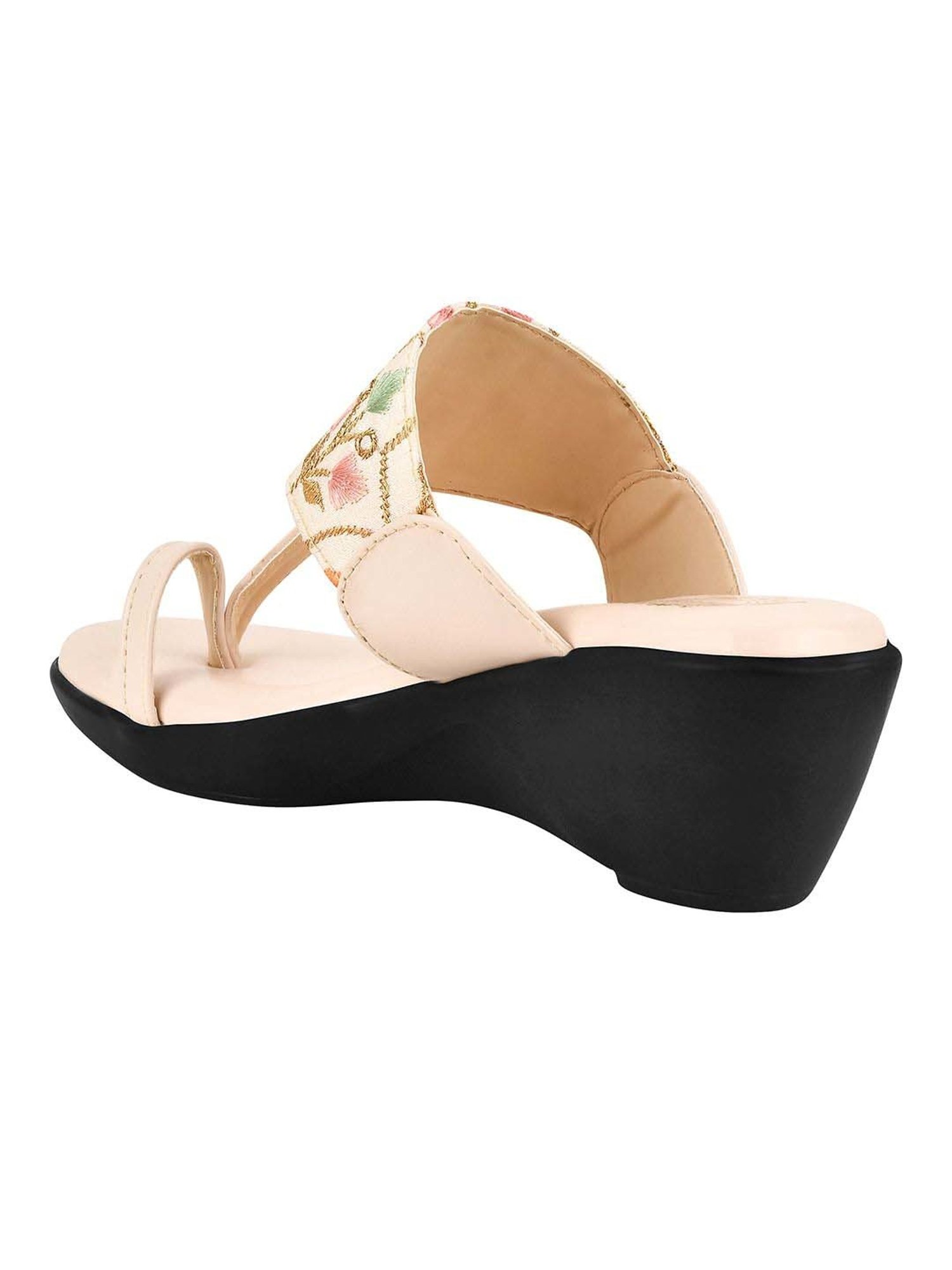 Shoetopia Kids Black Toe Ring Sandals