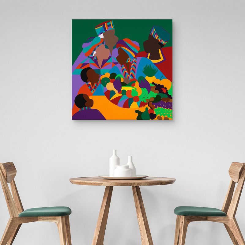 30" x 30" Abundance by Synthia Saint James Canvas Art Print - Masterpiece Art Gallery