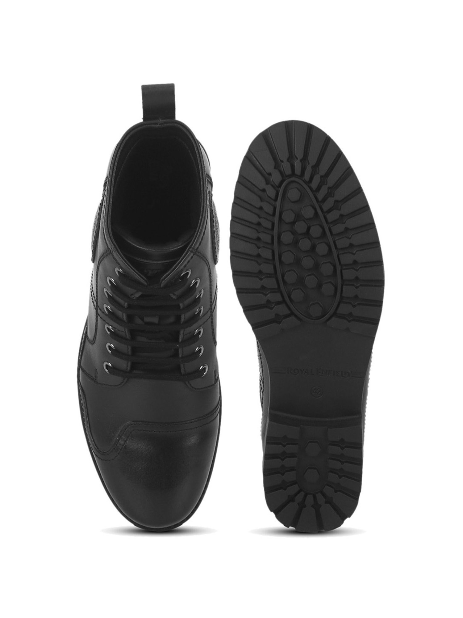 Royal Enfield Men's Huntsman Black Derby Boots